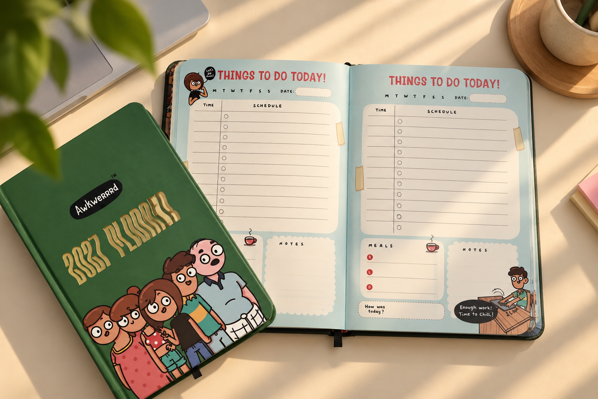 6-Month Undated Planner + List Book | "The Whole Family"
