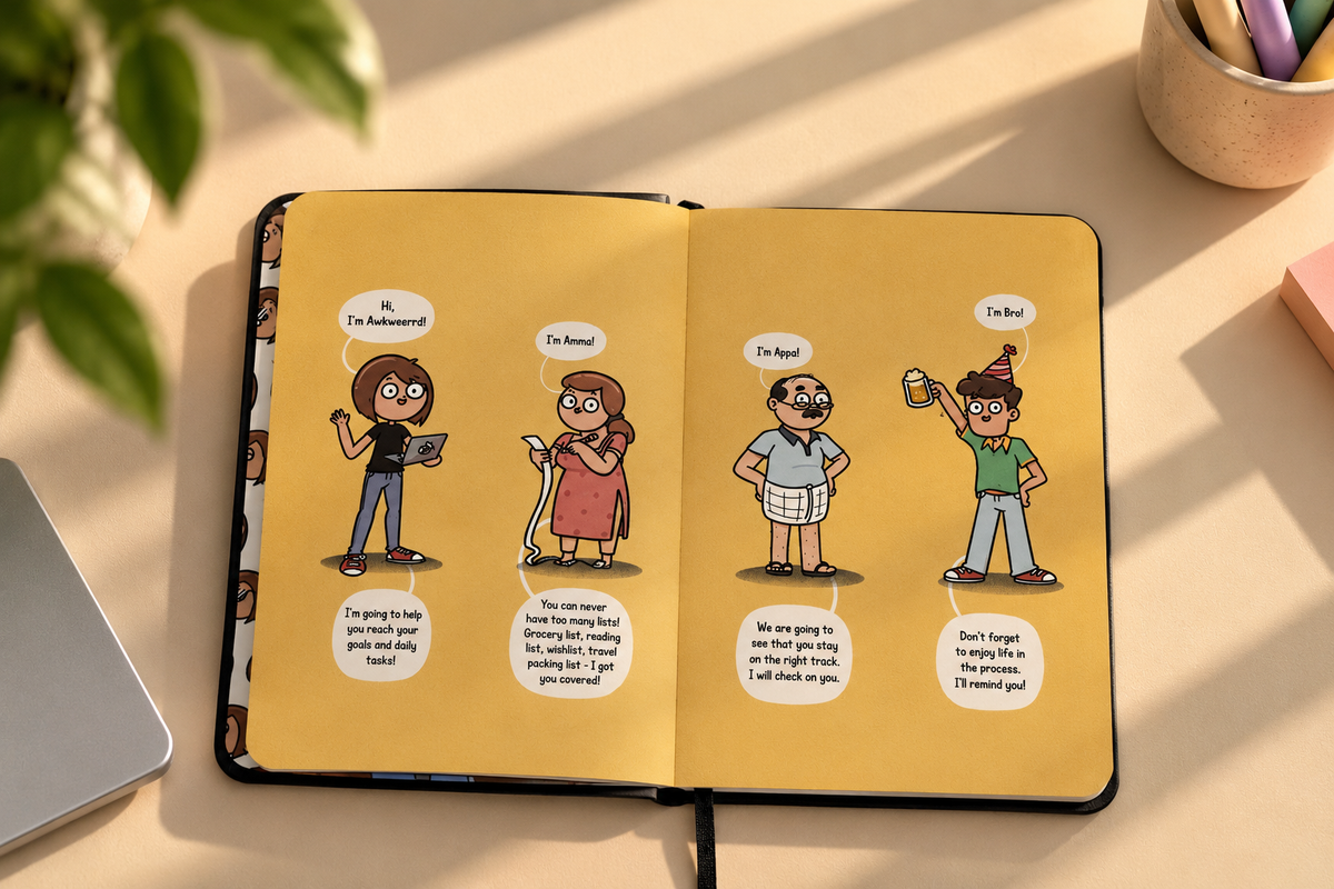 6-Month Undated Planner + List Book | "Main Character Energy"