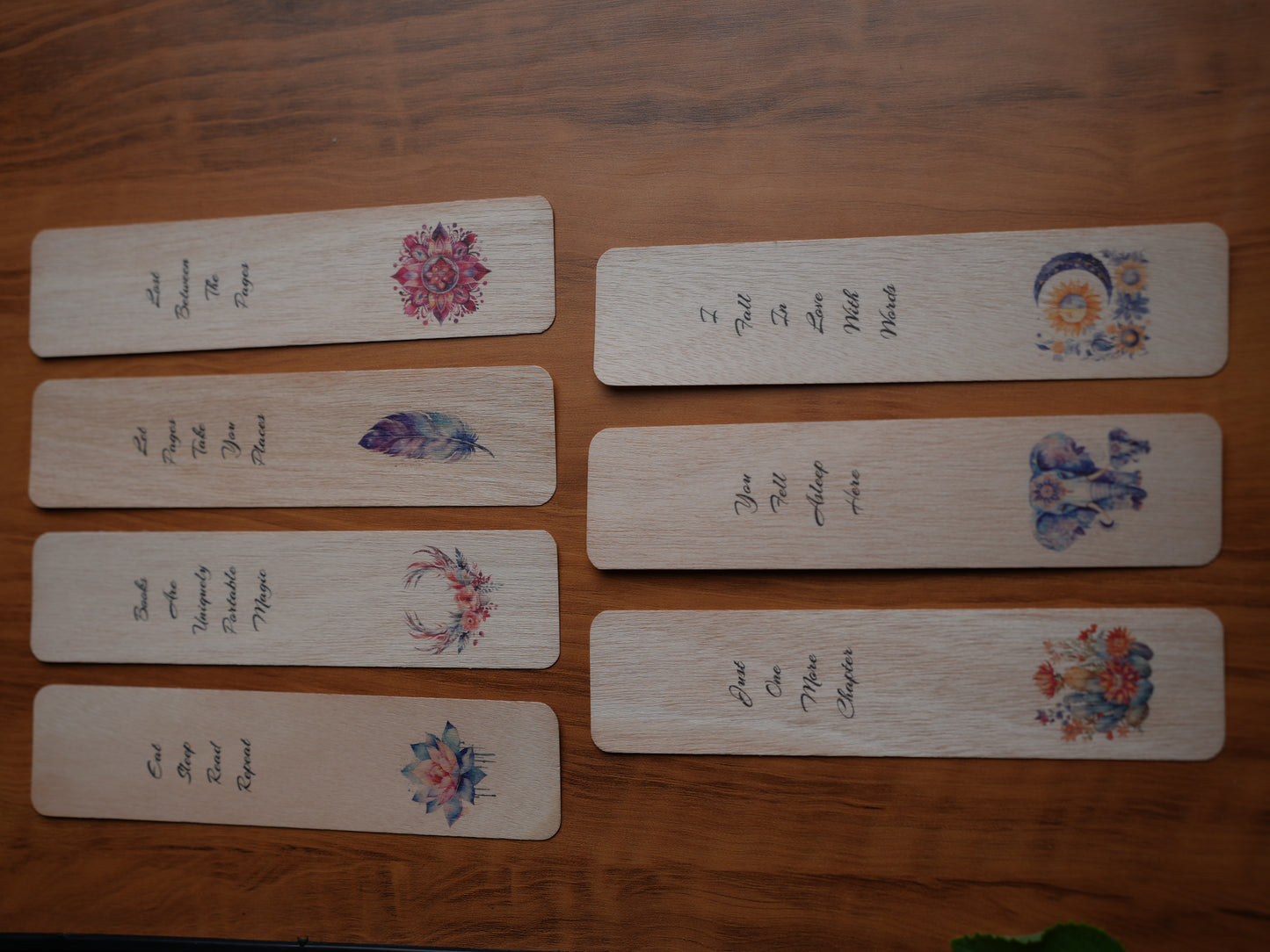 Wooden Bookmarks - Pack of 7|Indian Birch Wood
