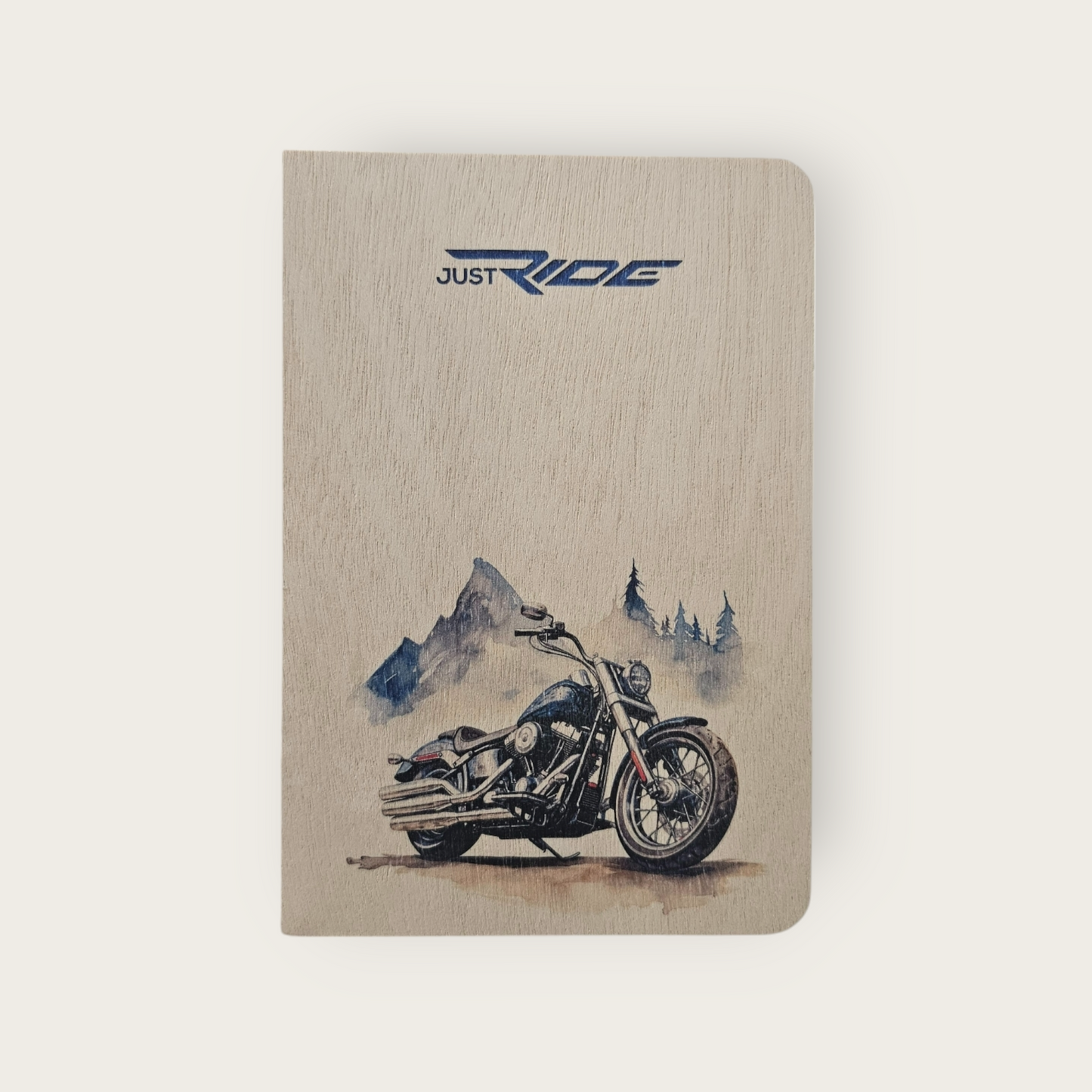 A5 Wood Perfect Notebook - Dot Grid (Just Ride)