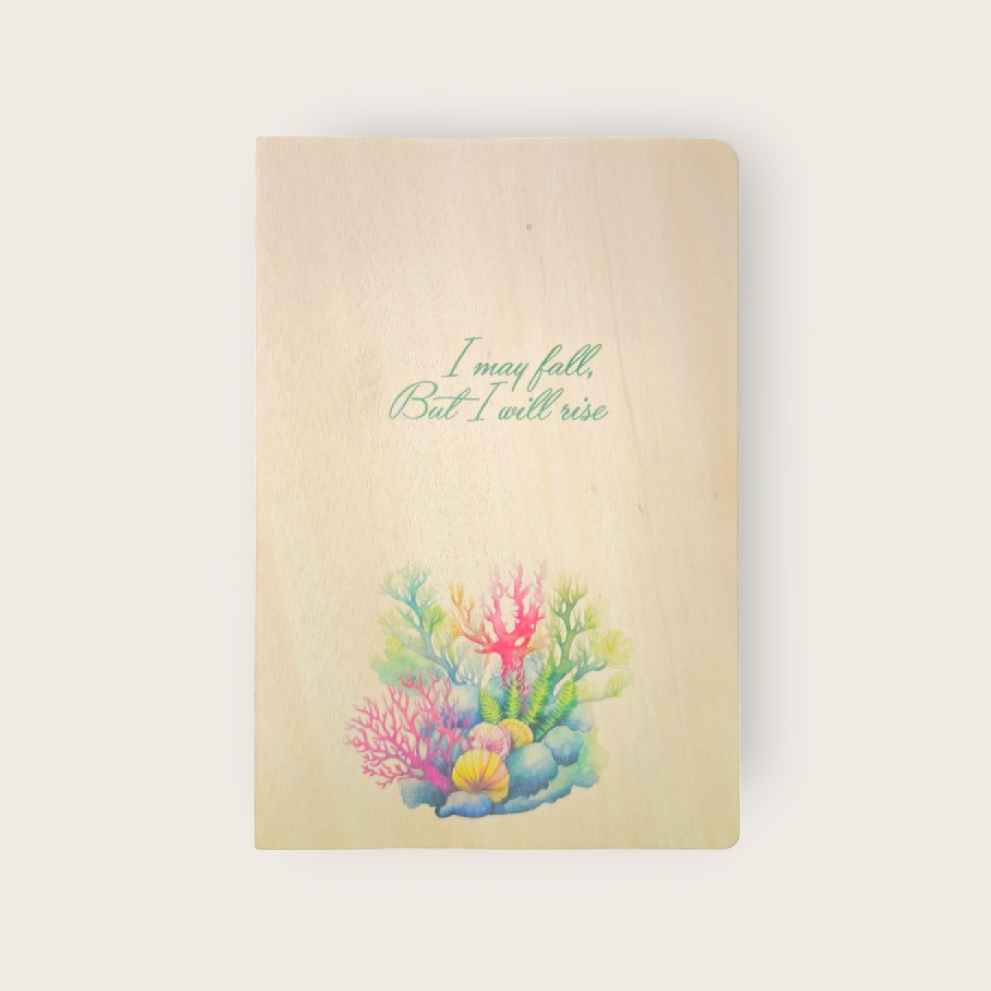 A5 Wood Perfect Notebook - Dot Grid (I May Fall)
