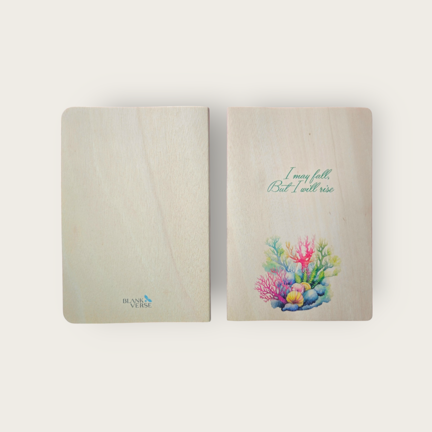 A5 Wood Perfect Notebook - Dot Grid (I May Fall)