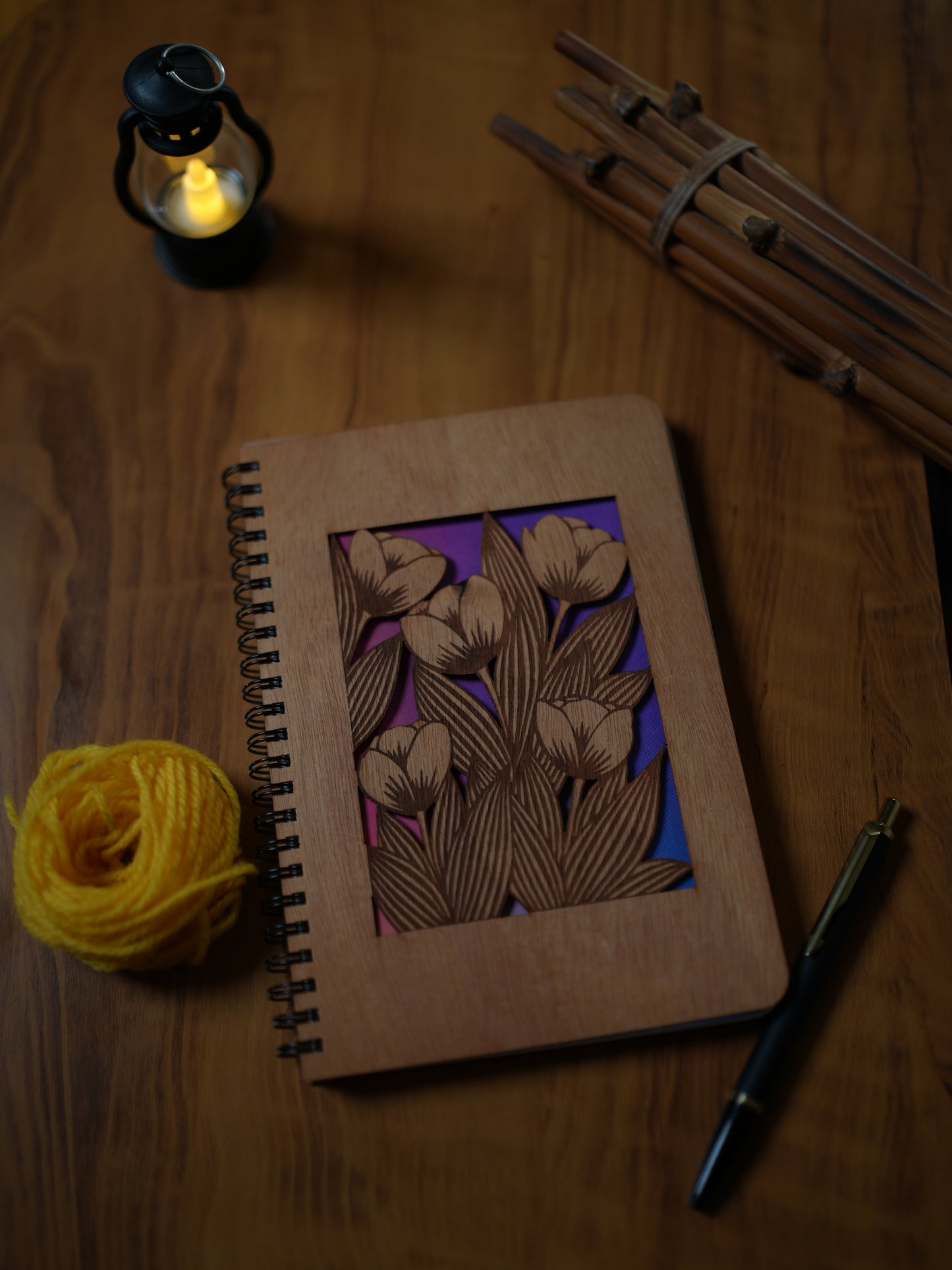 A5 Wood Wire O Books - Ruled (Bloom)