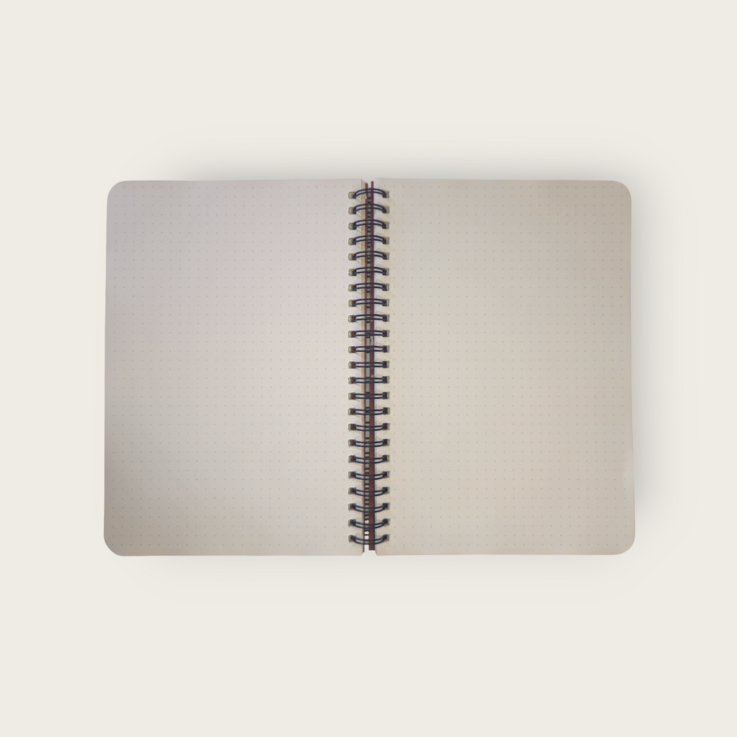 A5 Wood Wire O Books - Dot Grid (Feather)