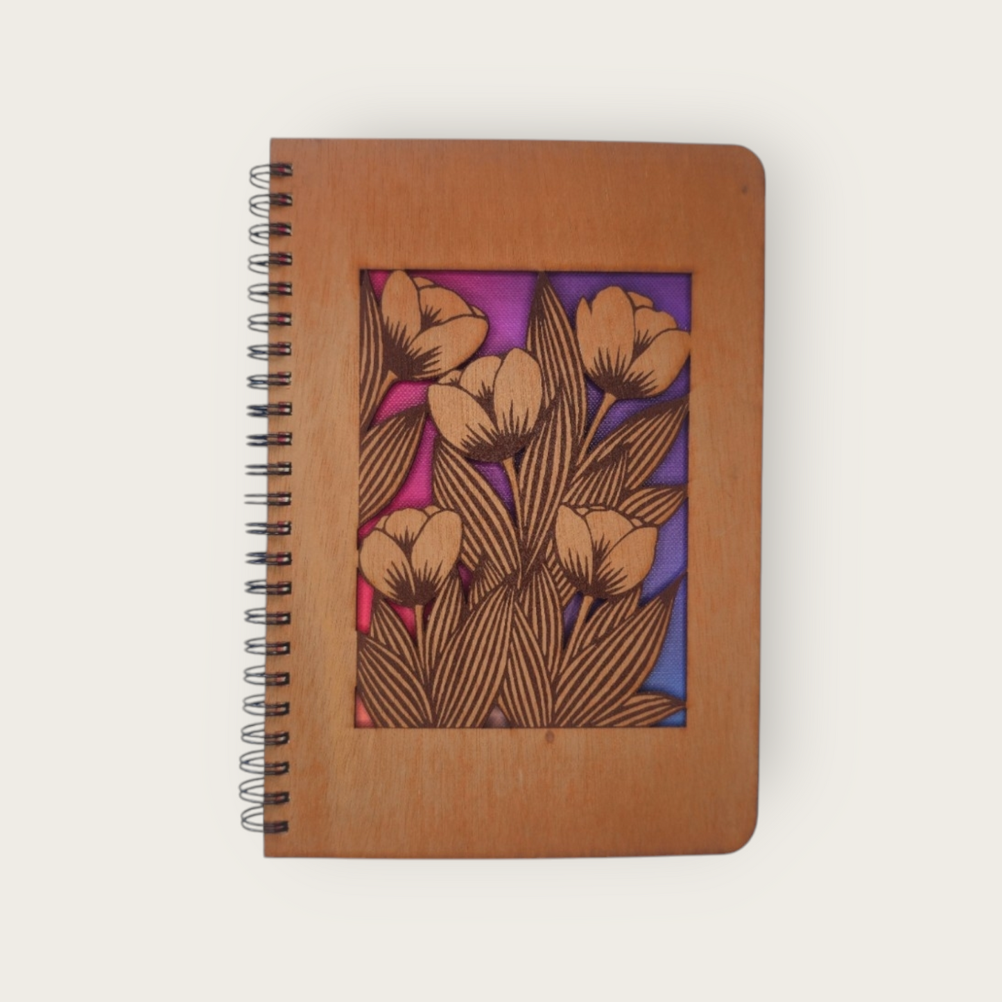 A5 Wood Wire O Books - Ruled (Bloom)