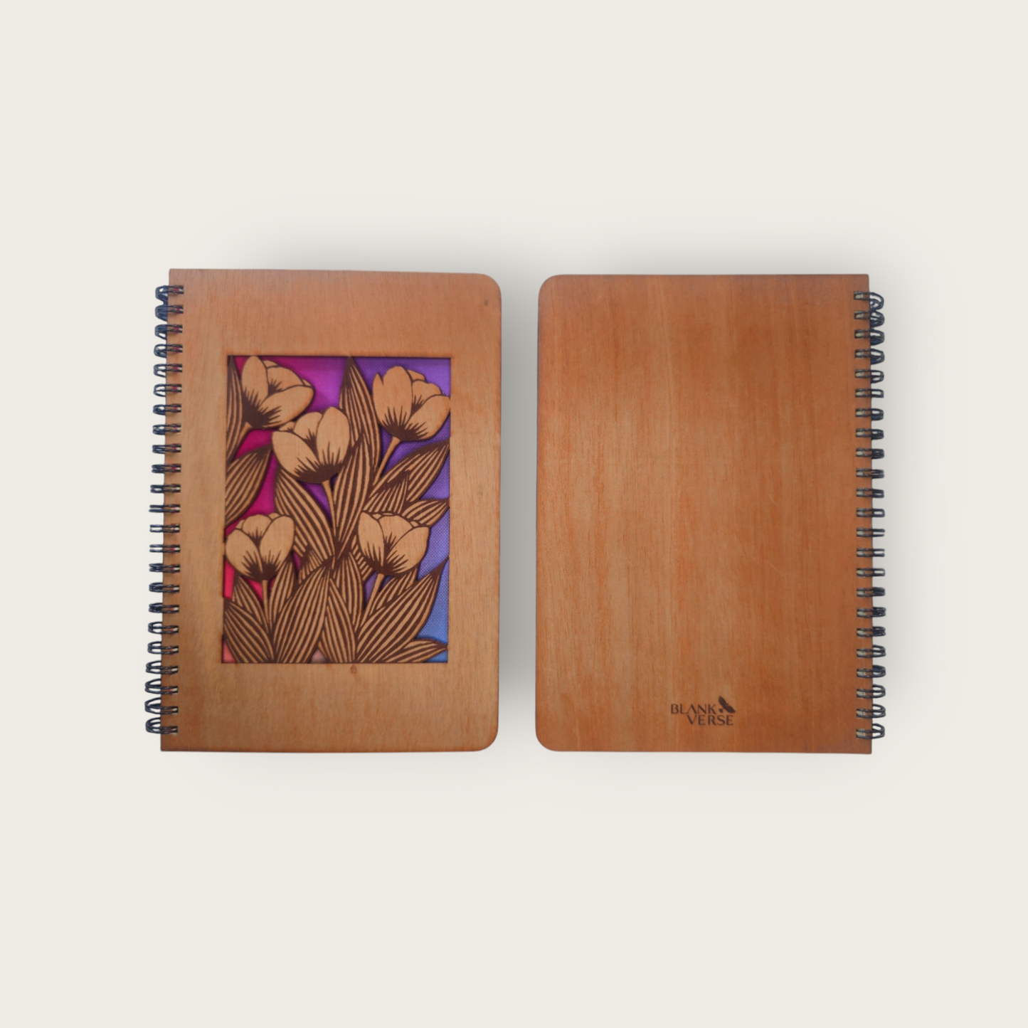 A5 Wood Wire O Books - Ruled (Bloom)