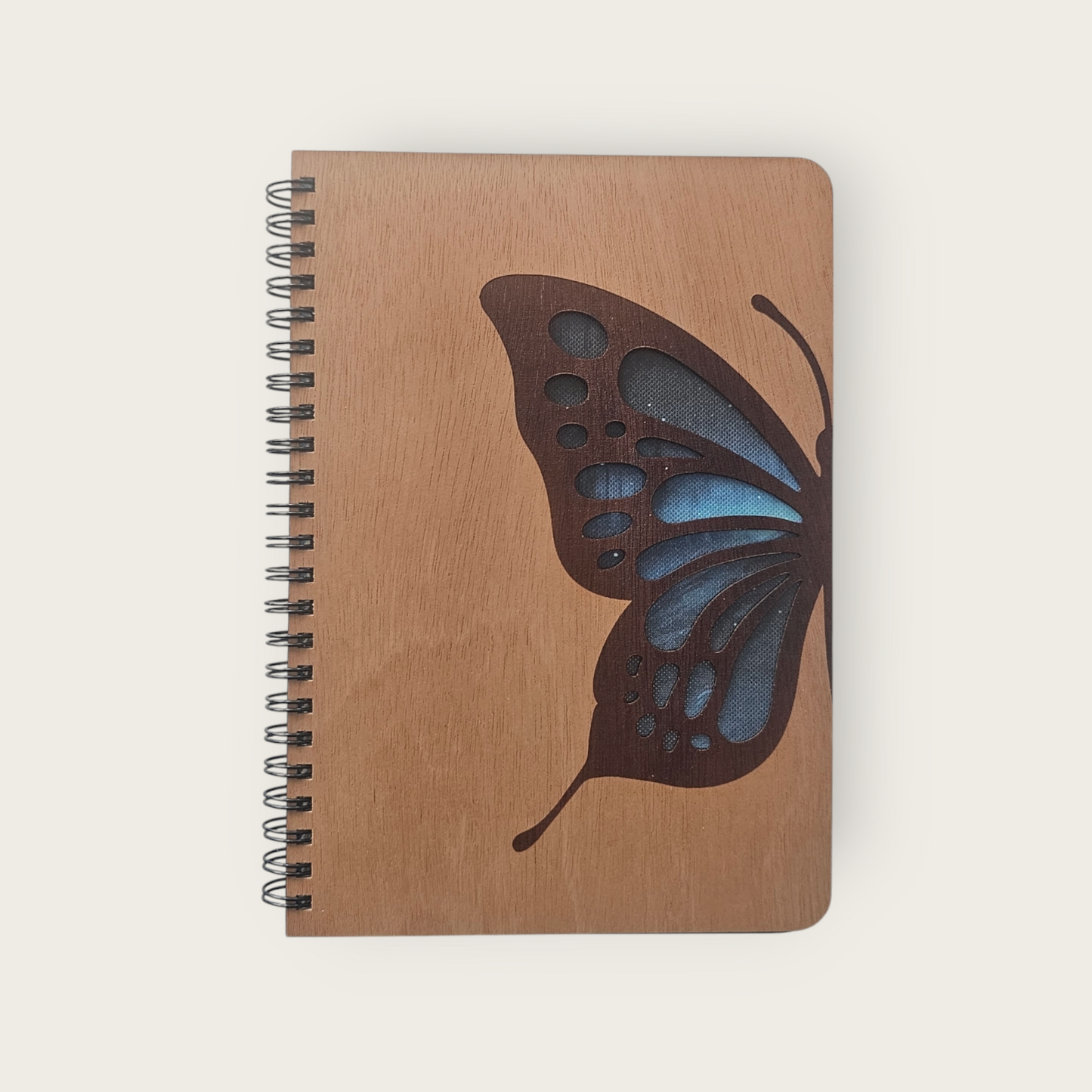 A5 Wood Wire O Books - Ruled (Butterfly)