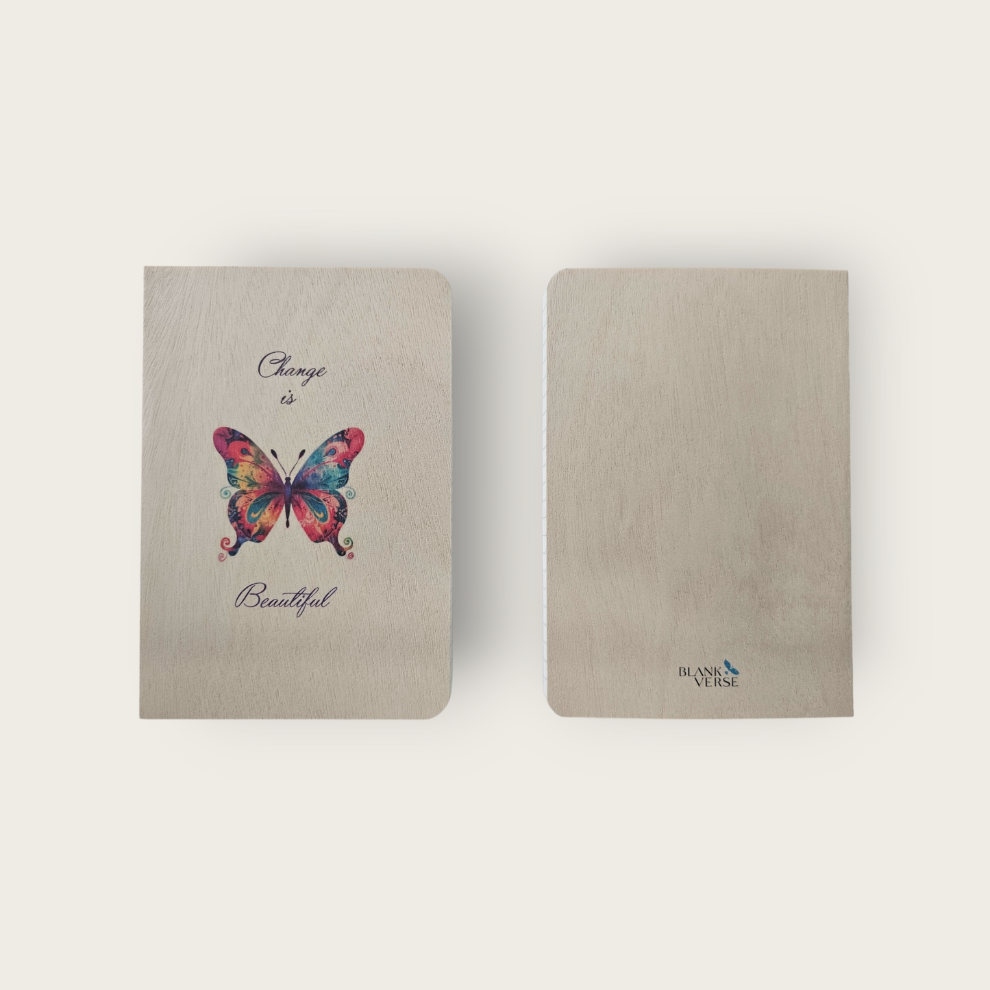A5 Wood Perfect Notebook - Dot Grid (Change is Beautiful)