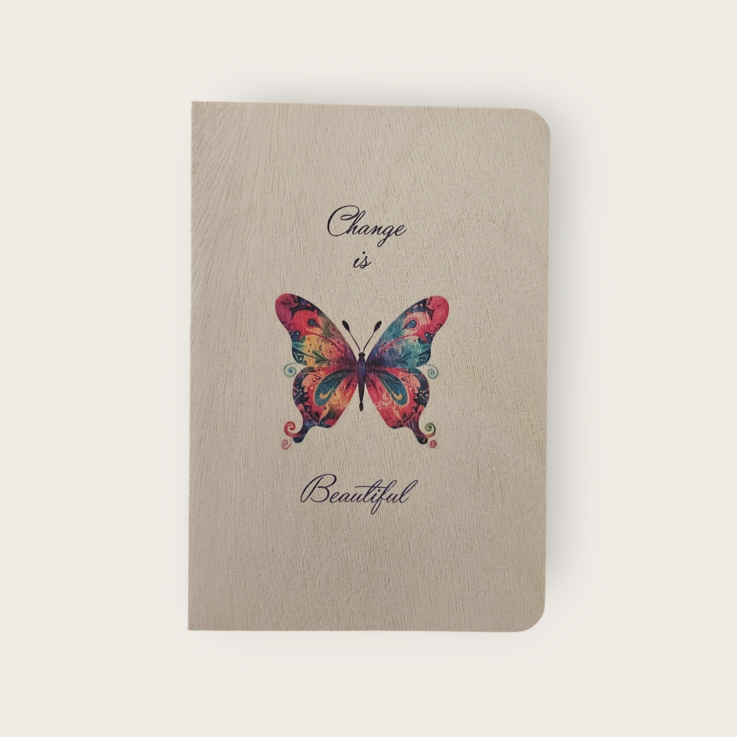 A5 Wood Perfect Notebook - Dot Grid (Change is Beautiful)