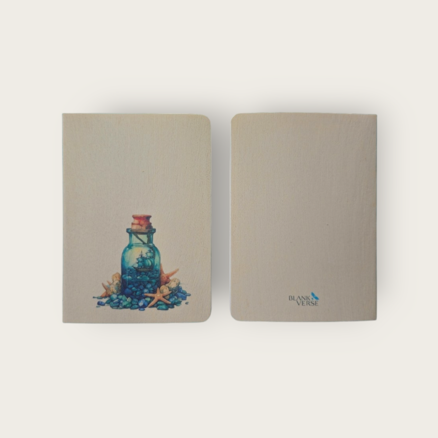 A6 Wood Cover Notebook (Bottle)