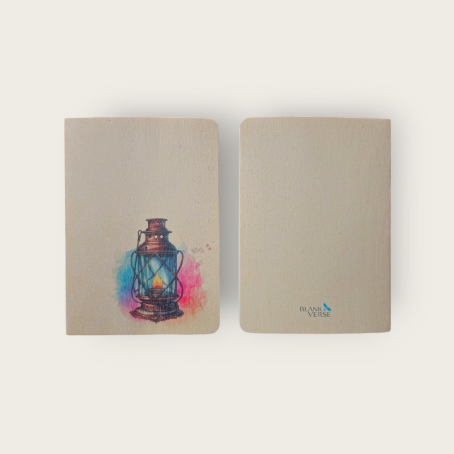 A6 Wood Cover Notebook (Lantern)