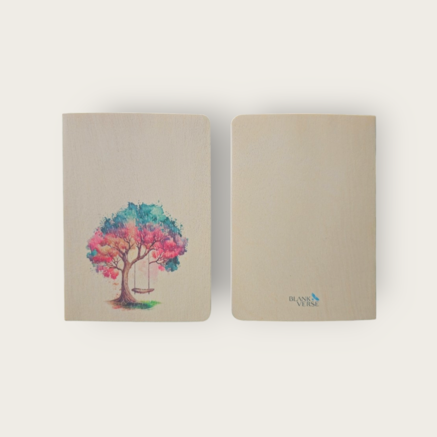 A6 Wood Cover Notebook (Tree)