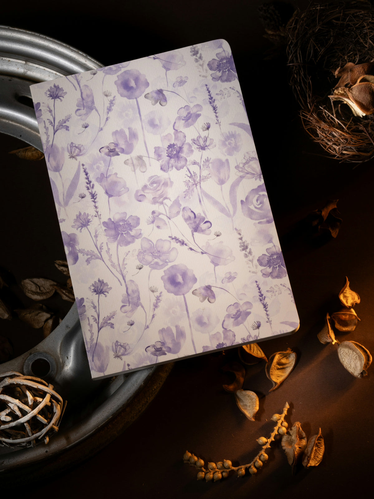 Floral Violet (Ruled)