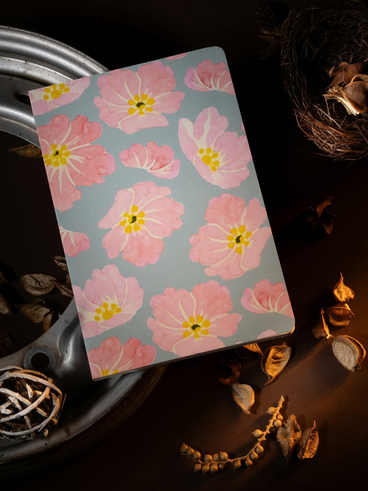 Floral Pink (Ruled)