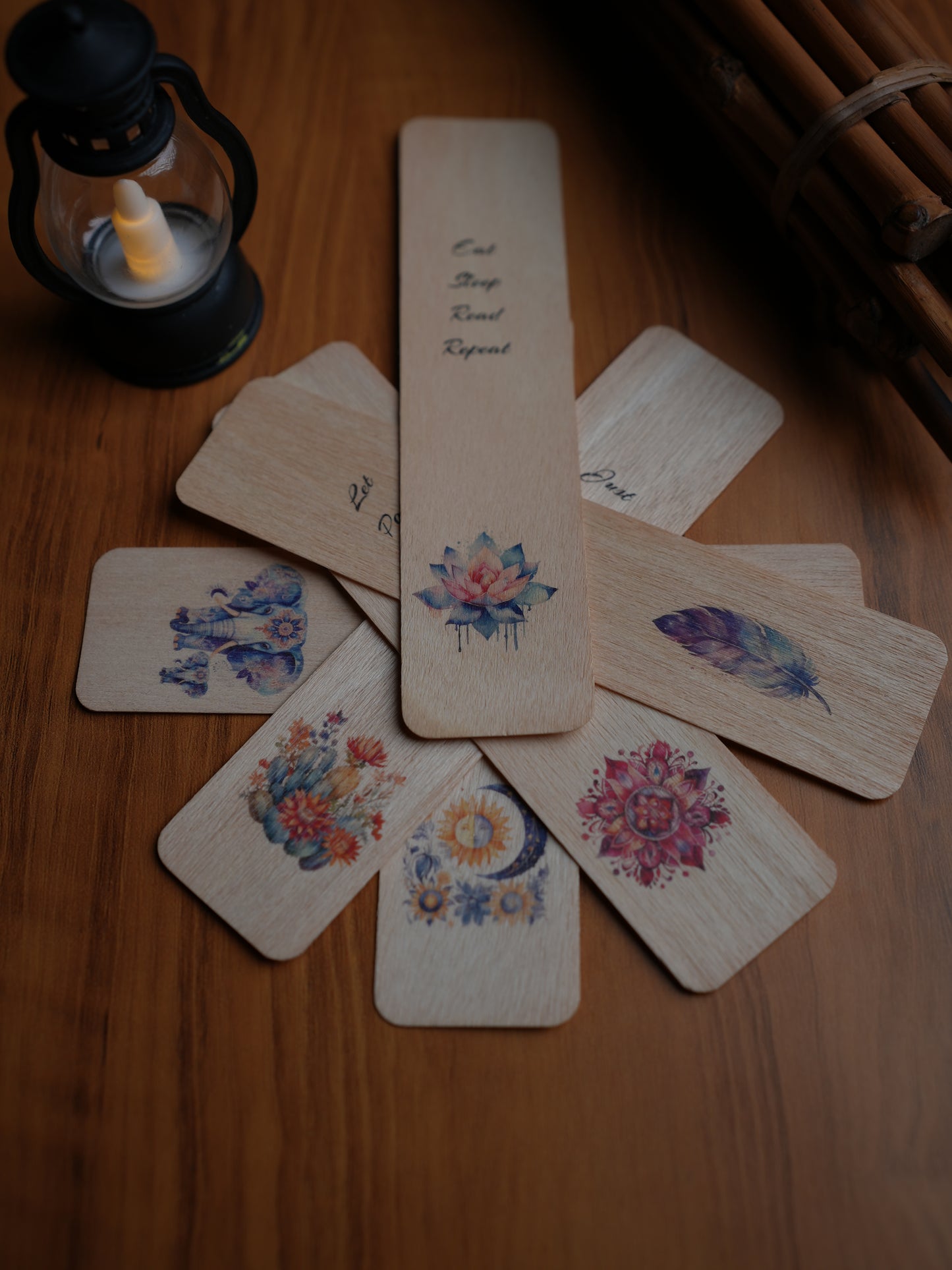 Wooden Bookmarks - Pack of 7|Indian Birch Wood