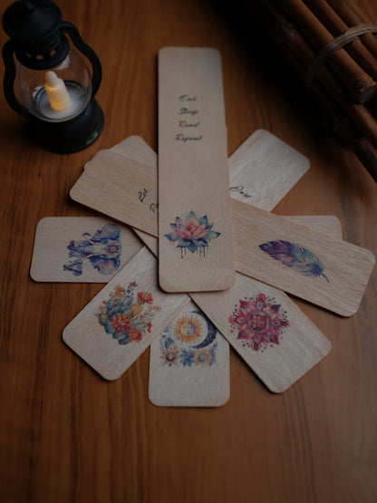 Wooden Bookmarks - Pack of 7|Indian Birch Wood