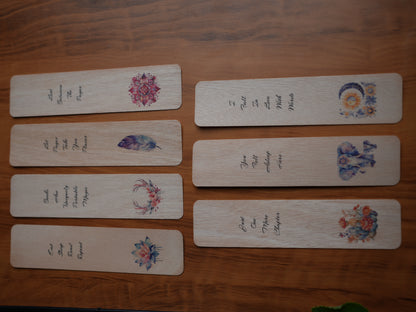 Wooden Bookmarks - Pack of 7|Indian Birch Wood