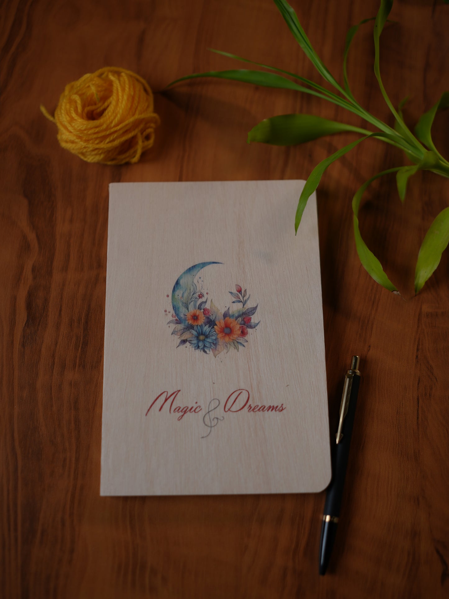 A5 Wood Perfect Notebook - Dot Grid (Magic and Dreams)