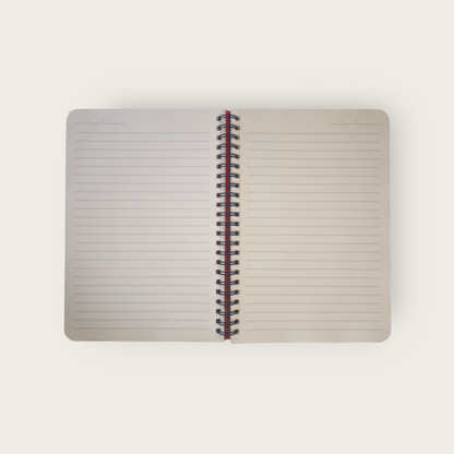 A5 Wood Wire O Books - Ruled (Feather)