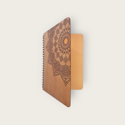 A5 Wood Wire O Books - Ruled (Mandala)