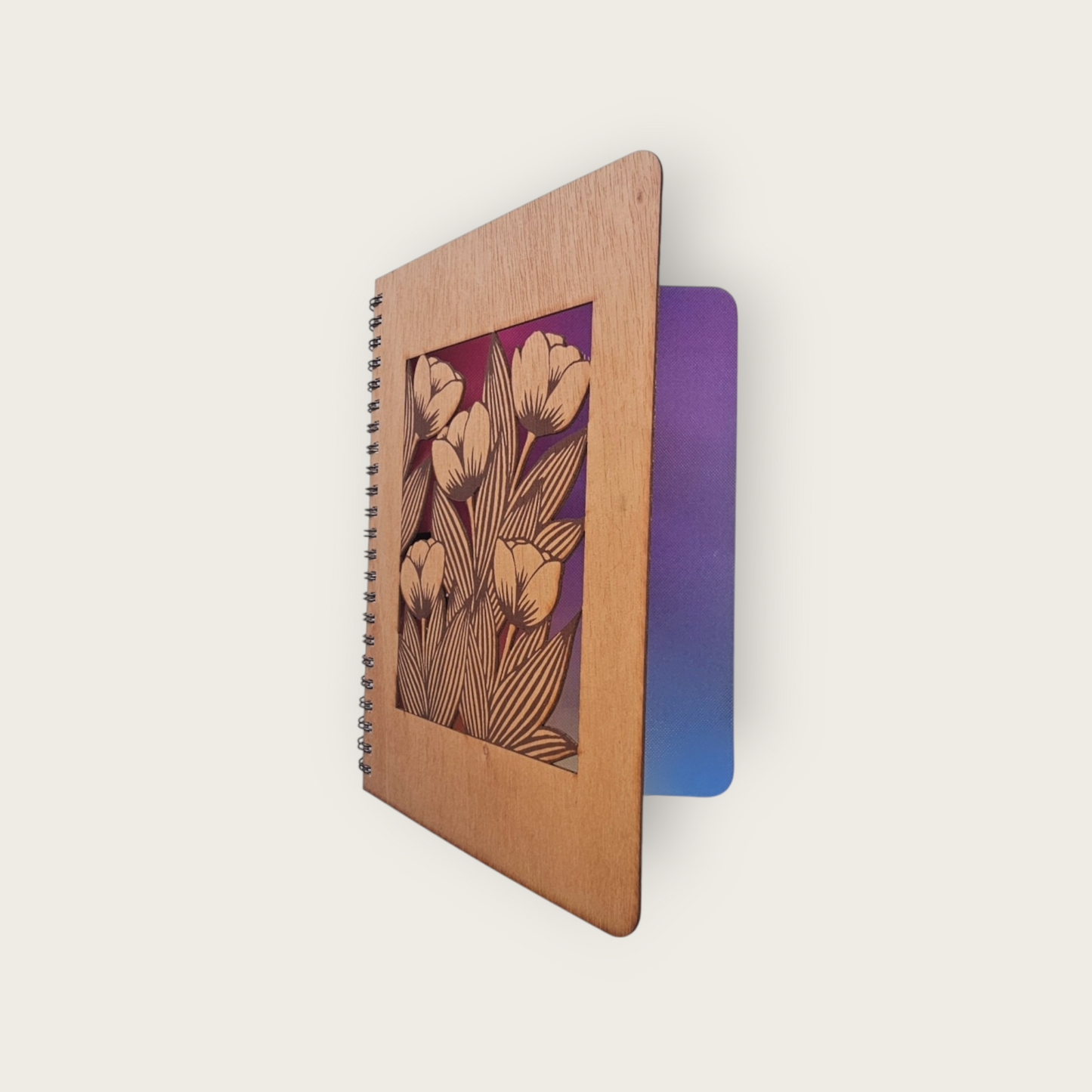 A5 Wood Wire O Books - Ruled (Bloom)