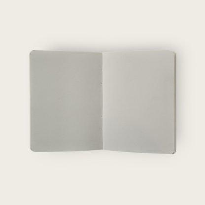 A6 Wood Cover Notebook (Red Flower)