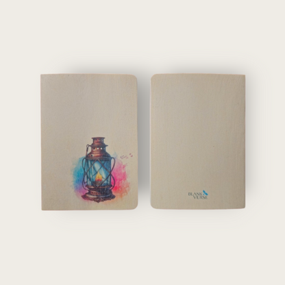 A6 Wood Cover Notebook (Lantern)
