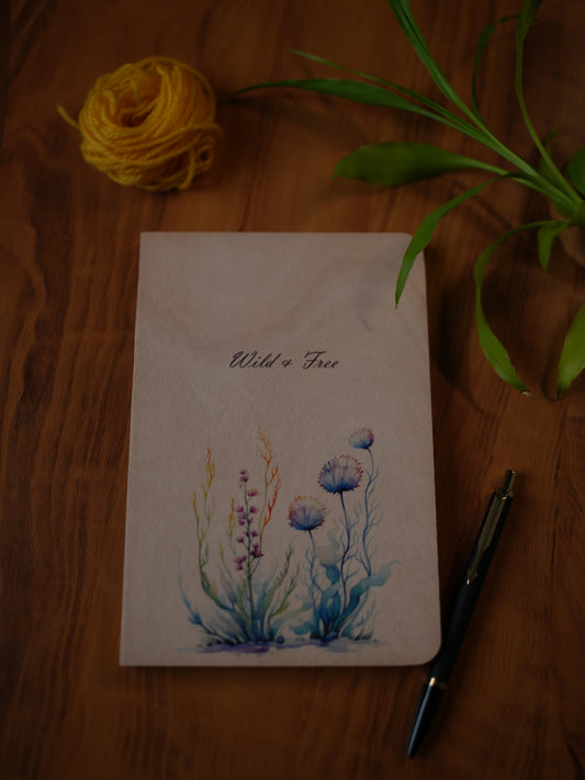 A5 Wood Perfect Notebook - Ruled (Wild & Free)