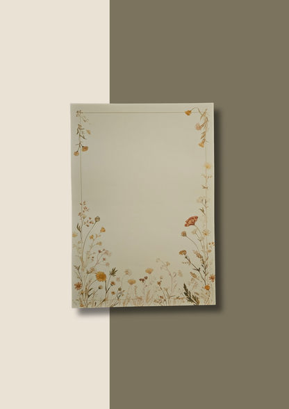 A4 Journal Sheets - Floral (200 Sheets)
