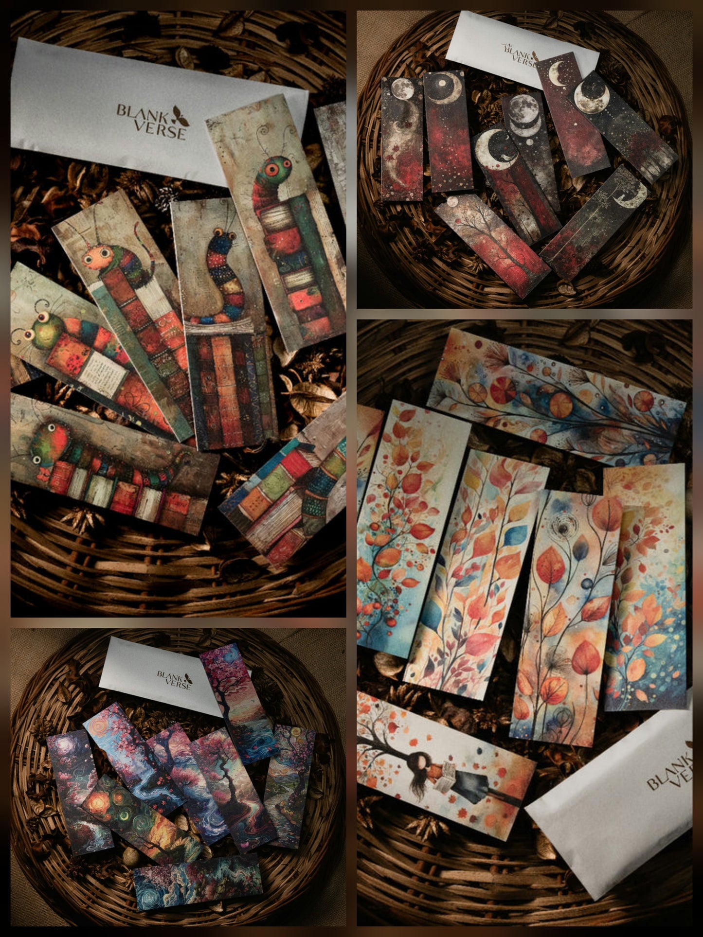 Themed Bookmarks 4 in 1 Combo 2