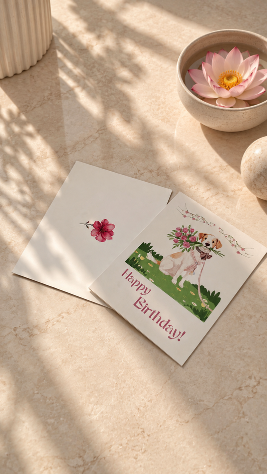 Happy Birthday (Bouquet Pup)