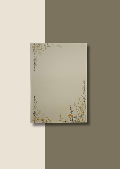 A4 Journal Sheets - Floral (200 Sheets)
