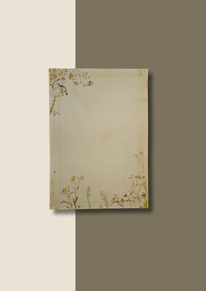 A4 Journal Sheets - Floral (200 Sheets)