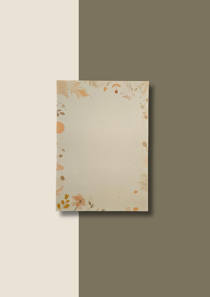 A4 Journal Sheets - Floral (200 Sheets)
