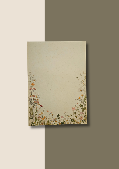 A4 Journal Sheets - Floral (200 Sheets)